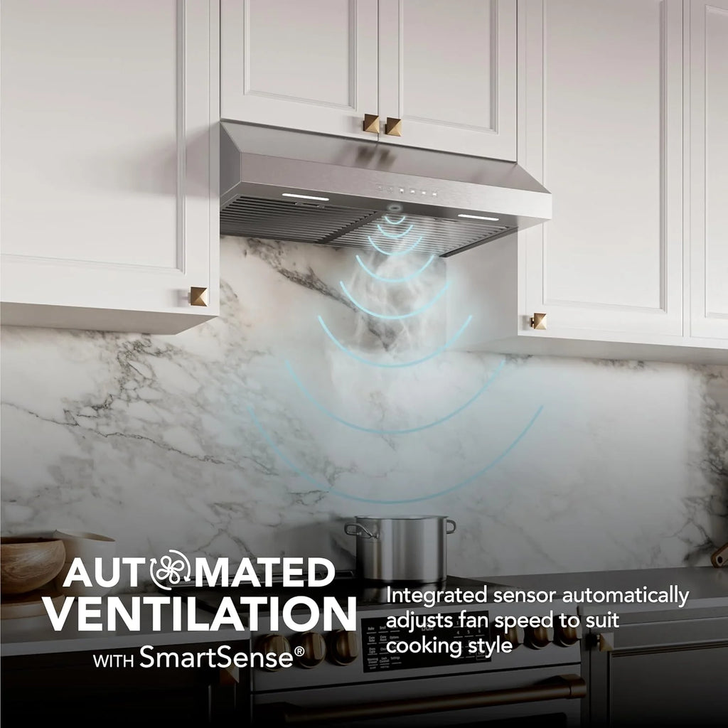 Broan-NuTone Three-Speed Glacier Undercabinet Range Hood with LED Light, ADA Compliant