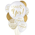 I Said Yes Latex Balloons, 15ct